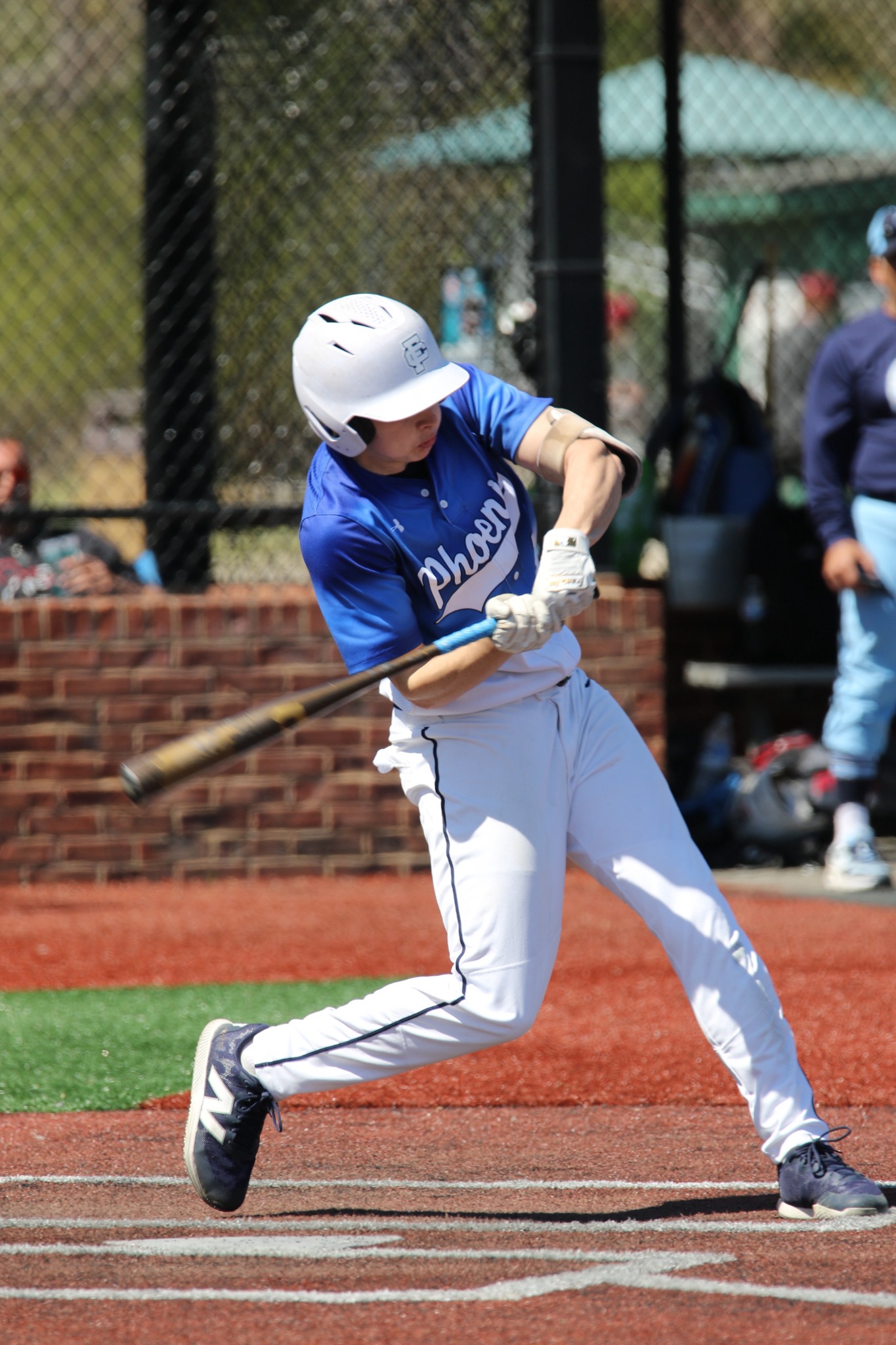 Luke batting for Friends’ Central varsity baseball
